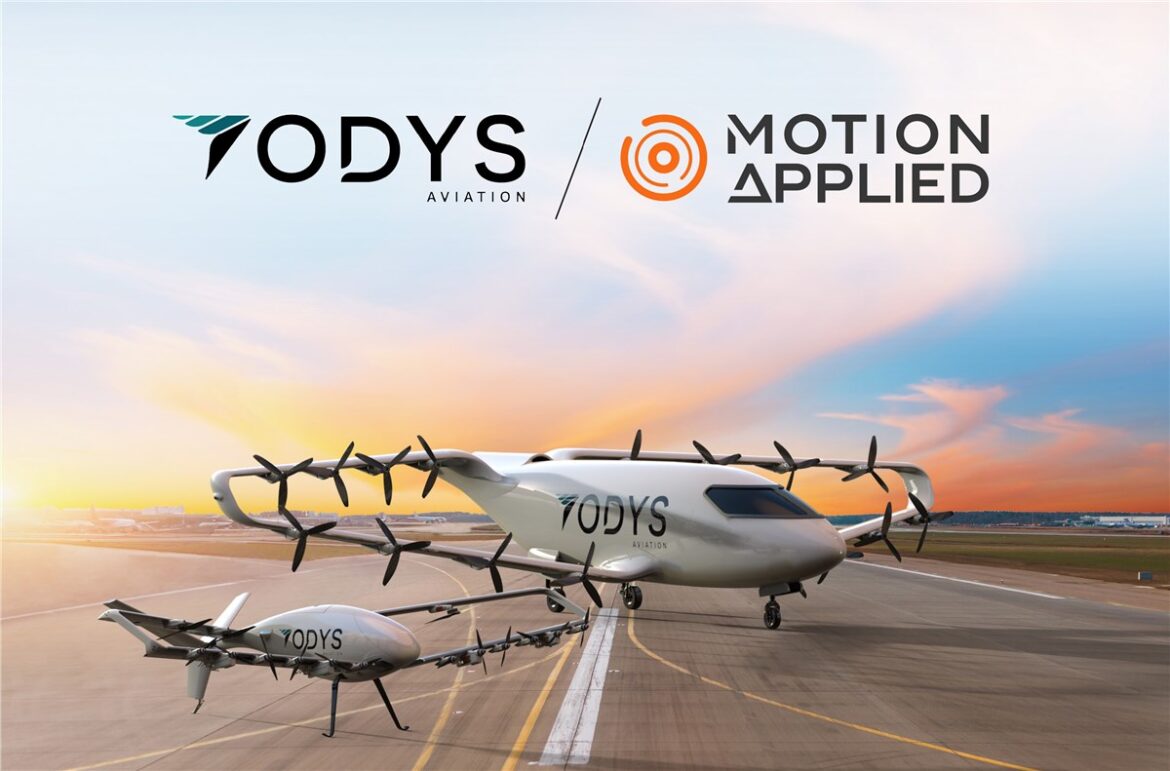 Odys Aviation, Motion Applied, hybrid-electric propulsion, AMPEX MCU-600, SiC inverter, high-speed generator, Laila and Alta aircraft,