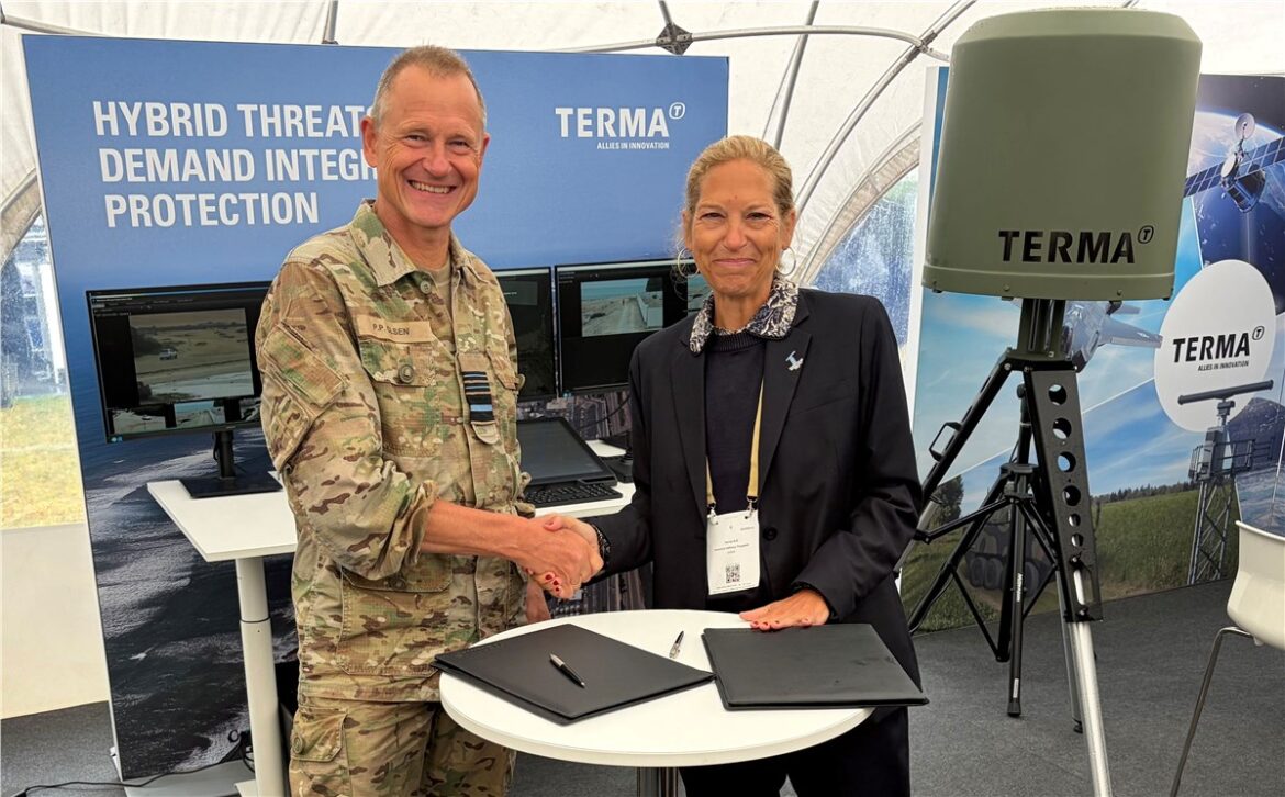 Denmark counter-drone system, Terma counter-UAS Denmark, Terma Helion, Danish Armed Forces drone defence, nationwide drone surveillance Denmark, OSL Technology FACE, Danish counter-UAS command and control, drone detection Denmark, integrated counter-drone defence, Danish defence industry technology,
