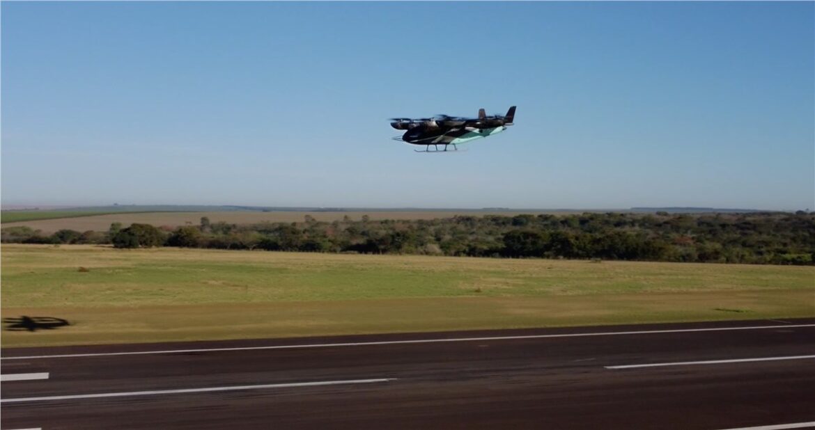 Eve Air Mobility eVTOL, Eve first transition flight, Eve electric aircraft testing, eVTOL transition flight, Eve Air Mobility prototype, wing-borne flight eVTOL, electric vertical takeoff aircraft, eVTOL flight testing, advanced air mobility aircraft, hybrid propulsion eVTOL technology, drone magazines in India, Indian defence drone news,